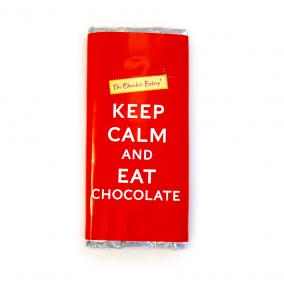 Keep Calm And Eat Chocolate - Belgian Milk Chocolate Bar - 75g - BA101367